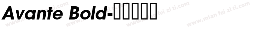 Avante Bold字体转换